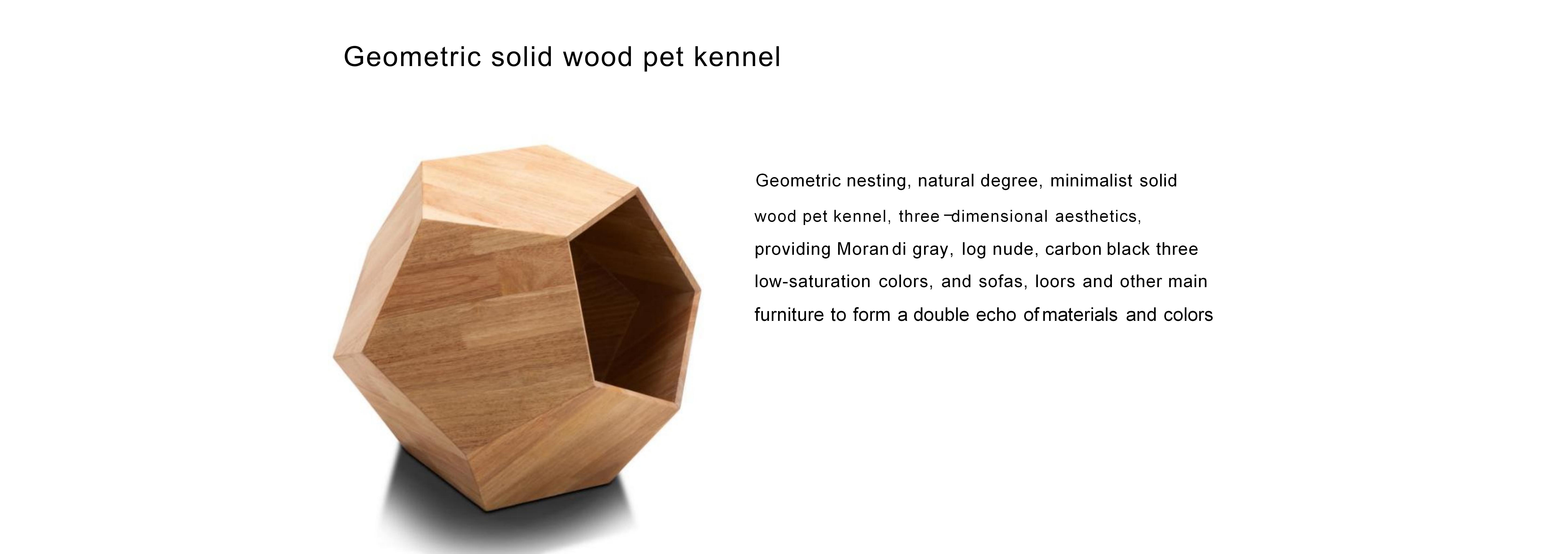 Geometric Wood Kennel