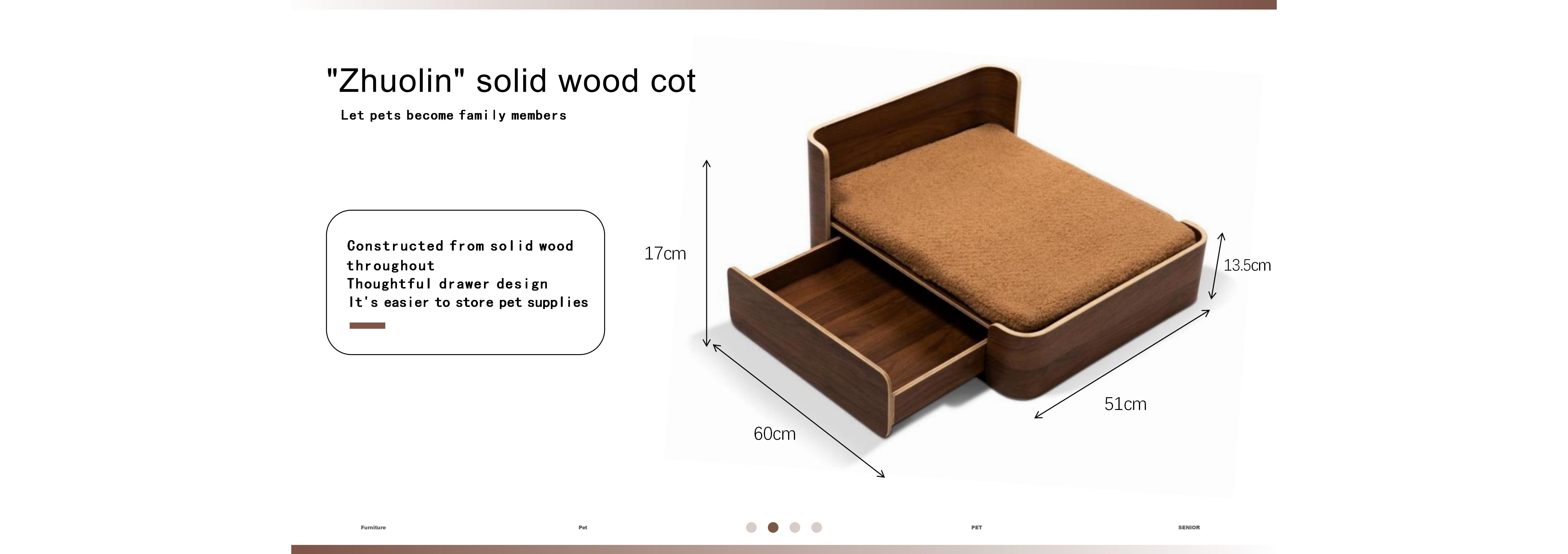 Solid Wood Bed