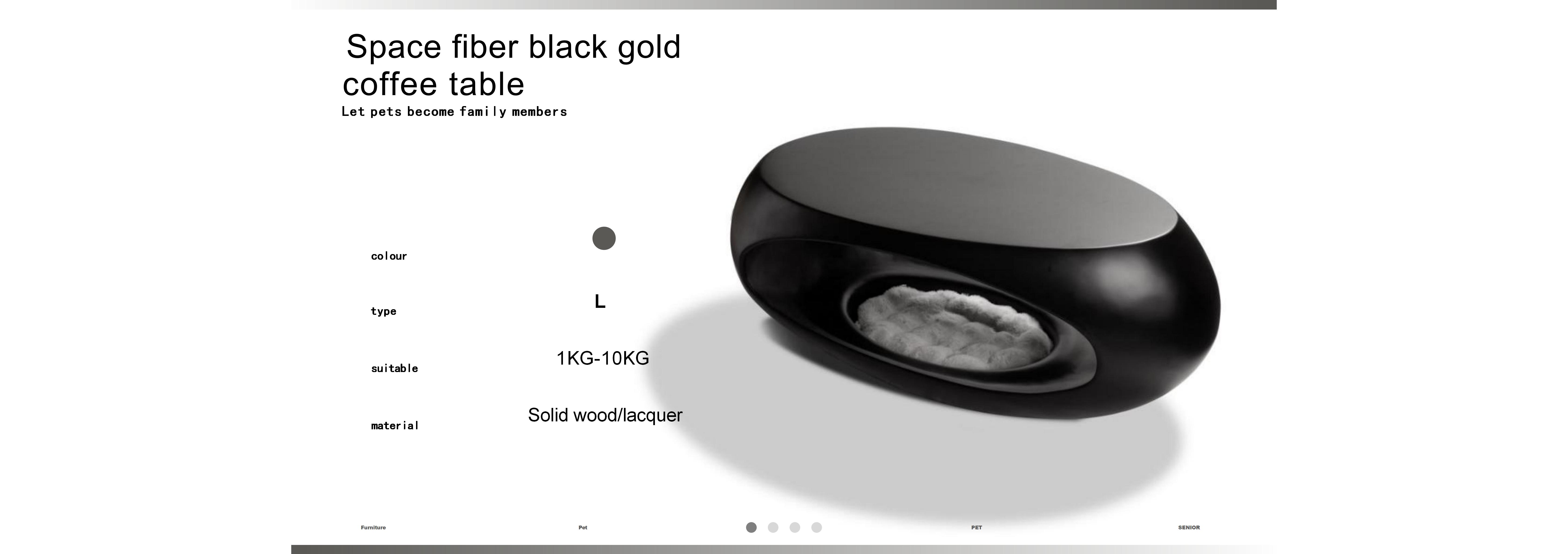 Black Space Coffee Table