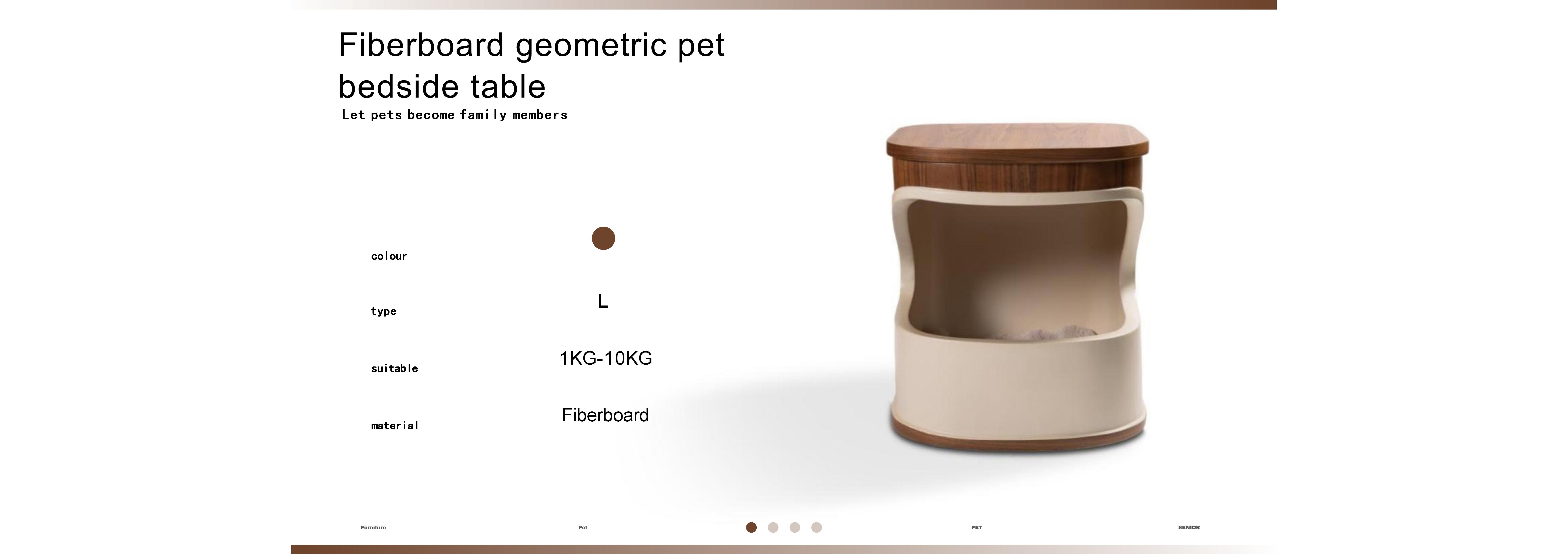 Geometric Bedside Table